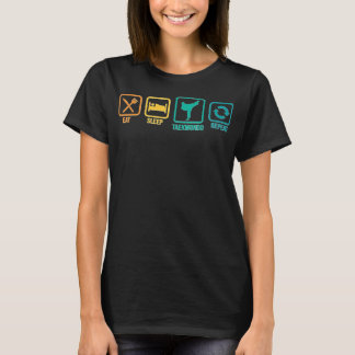 Upprepa Taekwondo Tai Chi Martial Arts Fi T Shirt