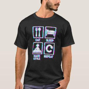 Upprepa Techno Music Hardstyle för att spara i vil T Shirt