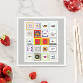 Upprepa tekanna pappersservett