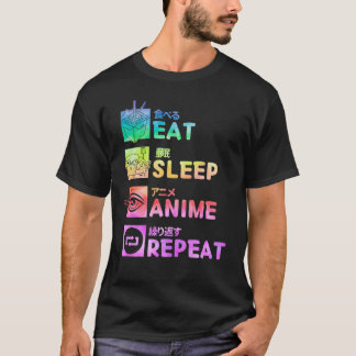 Upprepa Tid Dye Mönster T Shirt