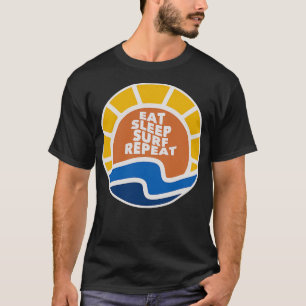 Upprepa TShirt med Surfan Östra viloläge T Shirt