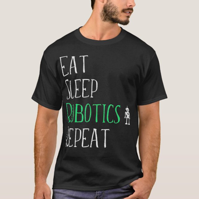 Upprepa Tshirt Robot Maker Kärlek T Shirt (Framsida)