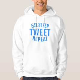 Upprepa tweet-tweet i viloläge hoodie
