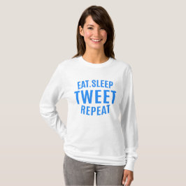 Upprepa tweet-tweet i viloläge t shirt
