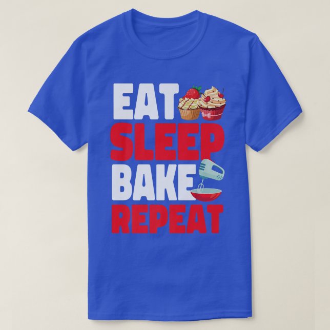 Upprepa upphettning av kummelkaka Upprepa viloläge T Shirt (Design framsida)