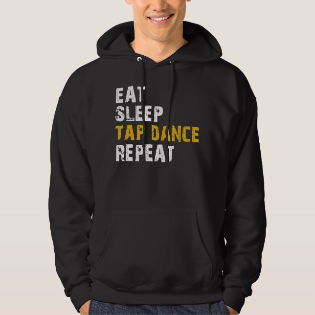 upprepa upprepning av sömnavkänning hoodie (Framsida)