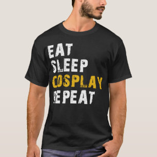 upprepa upprepning av sömncosplay t shirt