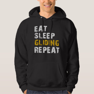 upprepa upprepning av sömnglidning hoodie