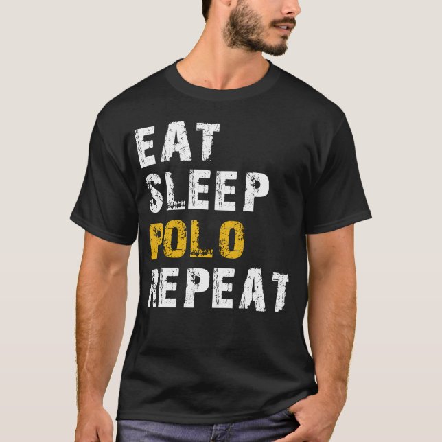 upprepa upprepning av sömnpolo t shirt (Framsida)