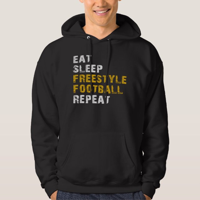 upprepa uppspelning av viloläge hoodie (Framsida)