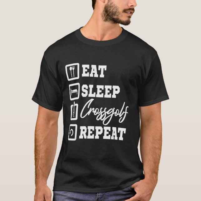 Upprepa Urban Golf Eat-viloläget Crossgolf T Shirt (Framsida)