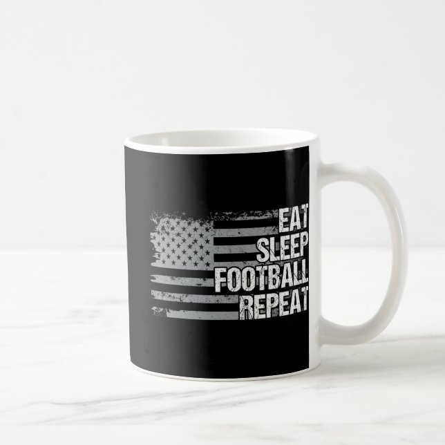 Upprepa US Flagga Women Girls Kaffemugg (Höger)