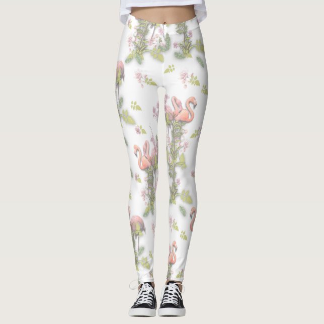Upprepa utskriften av himlar blå grumlighet och Fl Leggings (Framsida)