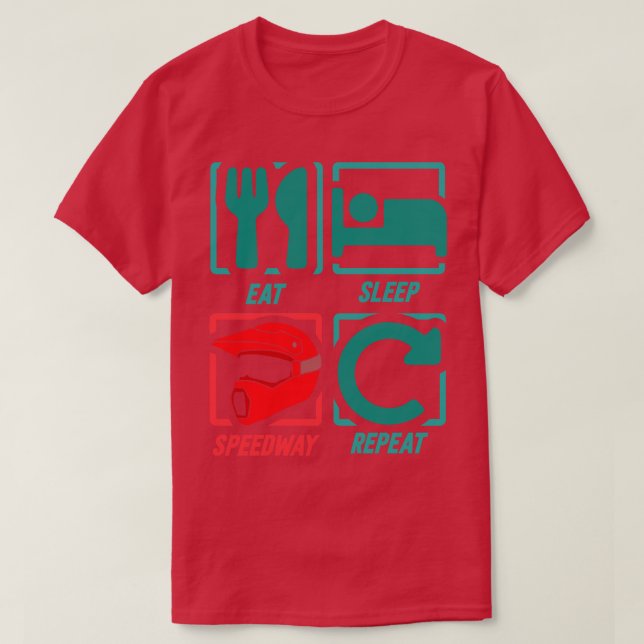 Upprepa varvtal vid viloläge t shirt (Design framsida)
