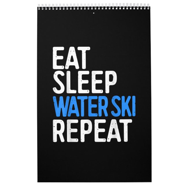 Upprepa Vatten Skiing-gåva från vid viloläge Vatte Kalender (Omslag)