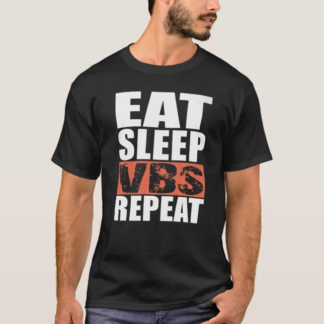 Upprepa VBS-omgång i viloläge T Shirt (Framsida)