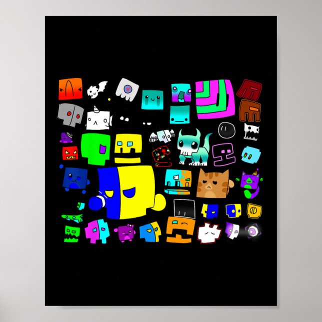 Upprepa videospel för geometri för videospel med s poster (Framsidan)
