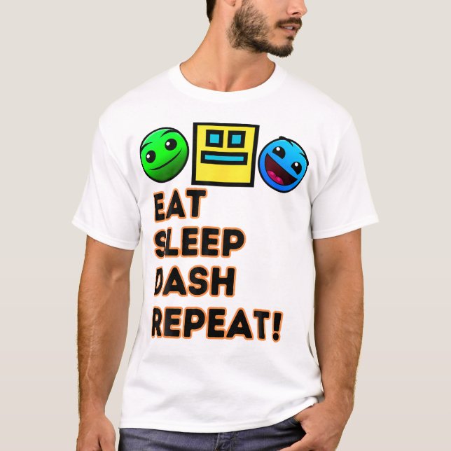 Upprepa videospel för geometri för videospel med s t shirt (Framsida)