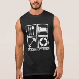 Upprepa viktlyftande Gym för Eat Ssov Hiss T Shirt