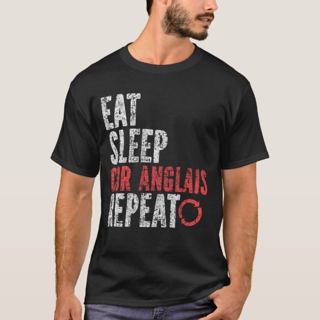 Upprepa viloläge Cor anglais T Shirt (Framsida)