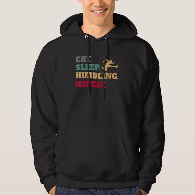 Upprepa viloläge efter viloläge hoodie (Framsida)