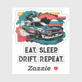 Upprepa viloläge. Extrem bilstöt i Japan Klistermärken