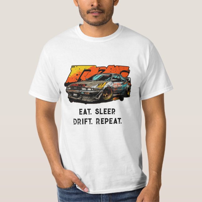 Upprepa viloläge. Extrem bilstöt i Japan T Shirt (Framsida)
