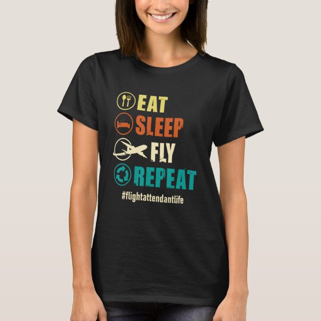 Upprepa viloläge - flygledaren Life Stewa T Shirt (Framsida)