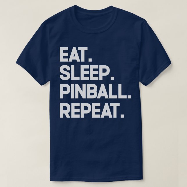Upprepa viloläge för Pinball T Shirt (Design framsida)