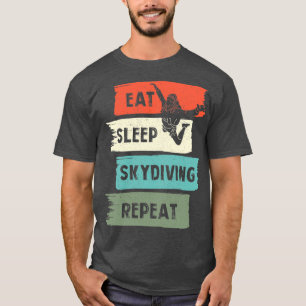 Upprepa viloläge för Skydiving T Shirt