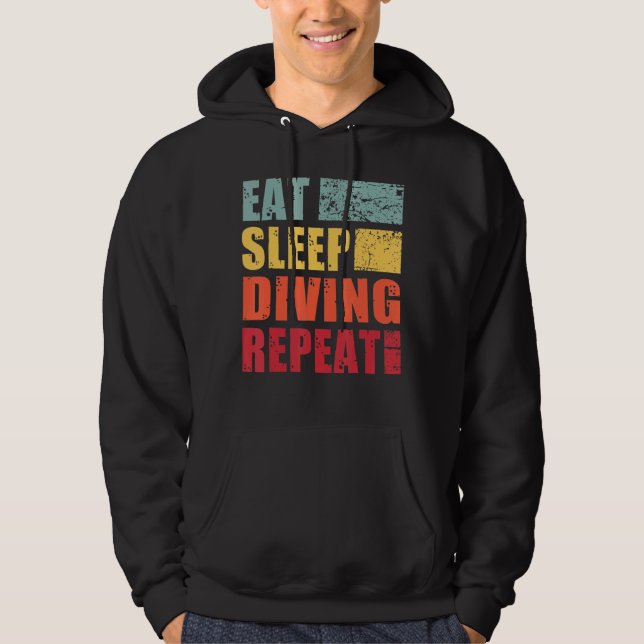 Upprepa viloläge i viloläge hoodie (Framsida)