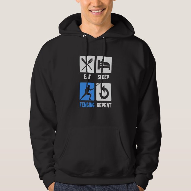 Upprepa viloläge i viloläge hoodie (Framsida)