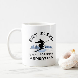 Upprepa viloläge i viloläge kaffemugg