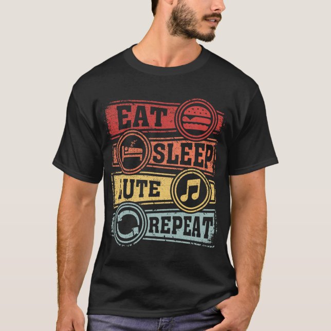 Upprepa viloläge i viloläge t shirt (Framsida)