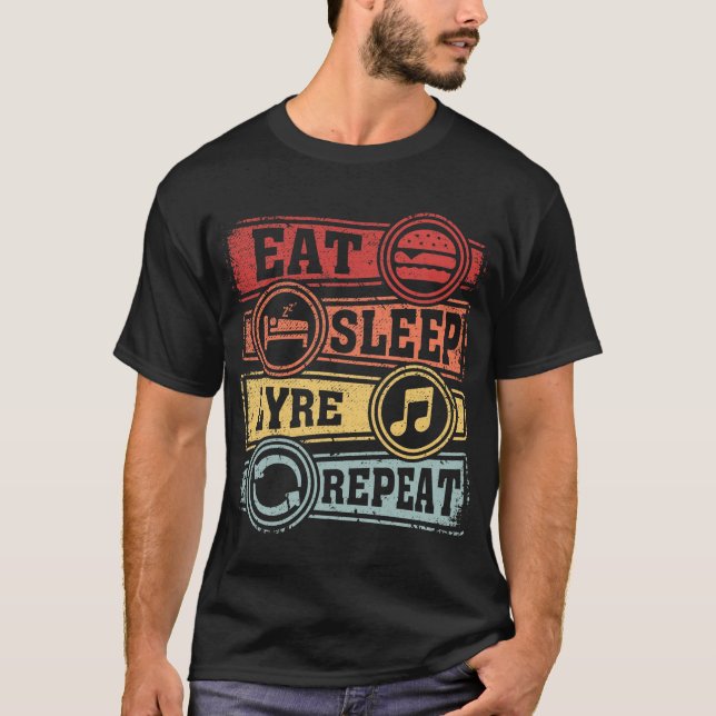Upprepa viloläge i viloläge t shirt (Framsida)