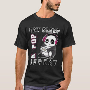 Upprepa viloläge - Kpop Panda Korea Pop Drag T Shirt