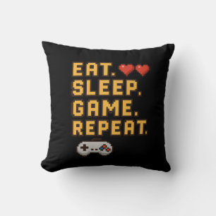 Upprepa viloläge - Retro Pixel-spel T-Shirt Kudde