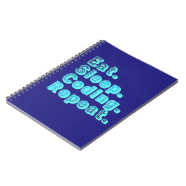 Upprepa viloläge - roligt Tech Humor Anteckningsbok