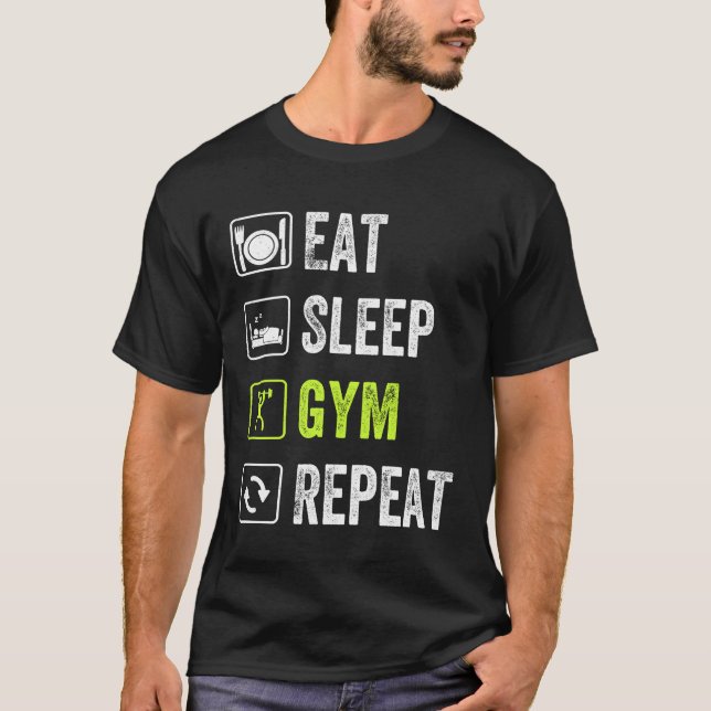Upprepa viloläge - träningsfack t shirt (Framsida)