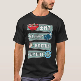 Upprepa viloläge, ynkligt japanskt Manga Gift T Shirt