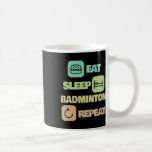 Upprepa viloläget - Badminton Player 1 Kaffemugg<br><div class="desc">Upprepa viloläget - Badminton Player 1</div>