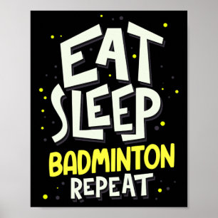 Upprepa viloläget - Badminton Player Poster