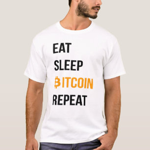 Upprepa viloläget Bitcoin T Shirt