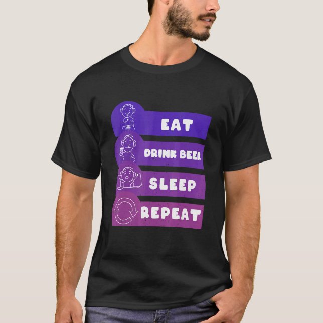Upprepa viloläget för AT-öl T Shirt (Framsida)