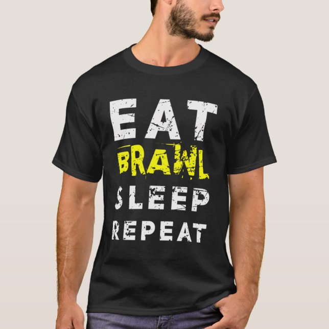 Upprepa viloläget för bästa stjärna t shirt (Framsida)