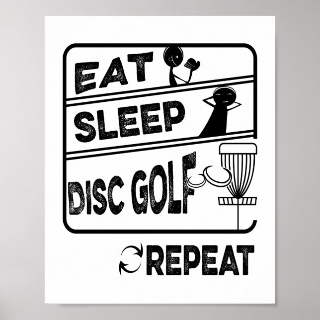 Upprepa viloläget för skivans golf-omgång poster (Framsidan)