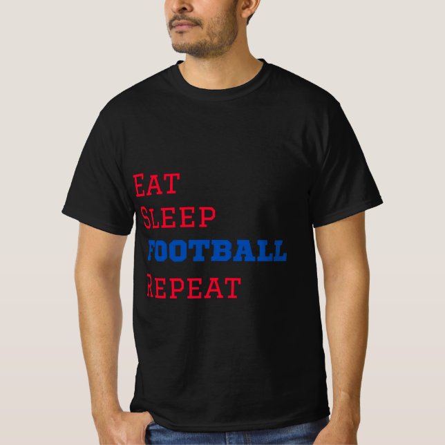 Upprepa viloläget i fotboll t shirt (Framsida)