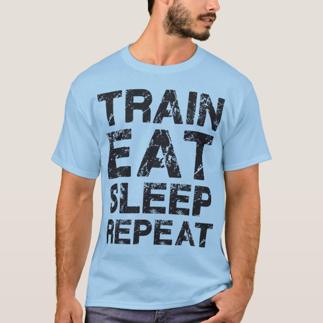 Upprepa viloläget i tåg t shirt (Framsida)