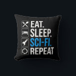 Upprepa viloläget i viloläge kudde<br><div class="desc">Ät. Sov. Sci-Fi. Upprepa. Lustigt ski-fi-älskare-presentidé för en man, kvinna, tonåringar eller barn som kärlek science fiction, rymden, raketfraktaser och utforskande av universum, och är en scifi-gend eller -nörd. Kärlek science fiction bokar, sci-fi TV-program eller sci-fi-filmer? Om du är en sci-fi fläkt och har en känsla av humor, så är...</div>