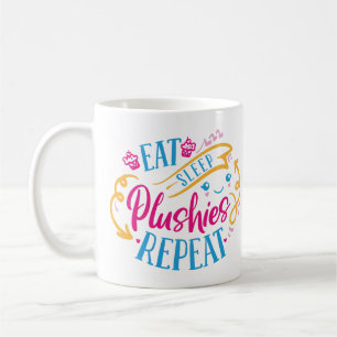 Upprepa viloläget i viloläge Lustigt färgat cute Kaffemugg
